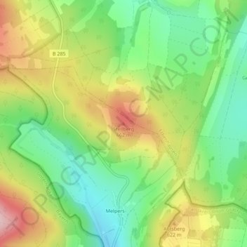Mappa topografica Stellberg, altitudine, rilievo