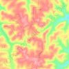 Mappa topografica Jack's Branch, altitudine, rilievo