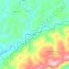 Mappa topografica Bundy, altitudine, rilievo