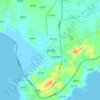 Mappa topografica 金井镇, altitudine, rilievo