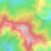 Mappa topografica Mount Lanat, altitudine, rilievo