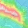 Mappa topografica Mitre Peak, altitudine, rilievo
