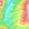 Mappa topografica San Sicario, altitudine, rilievo