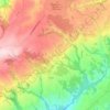 Mappa topografica Arzona, altitudine, rilievo