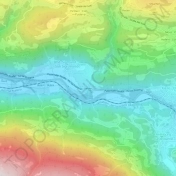 Mappa topografica Kelder, altitudine, rilievo
