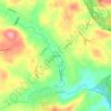 Mappa topografica Glenmoore, altitudine, rilievo