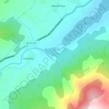 Mappa topografica La Paguera, altitudine, rilievo