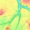 Mappa topografica Bazoche, altitudine, rilievo