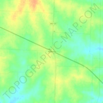 Mappa topografica Medford, altitudine, rilievo