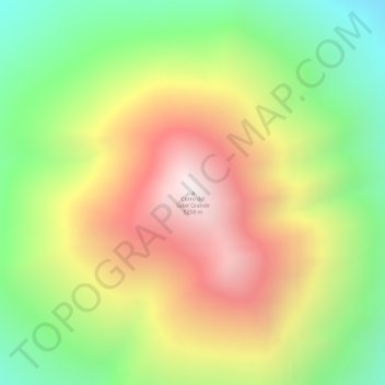 Mappa topografica Cerro del Salar Grande, altitudine, rilievo