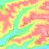Mappa topografica Boissonnade, altitudine, rilievo