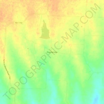Mappa topografica Flag Springs, altitudine, rilievo