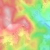 Mappa topografica Montagne-du-Mas-Cheny, altitudine, rilievo