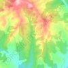 Mappa topografica Costean, altitudine, rilievo