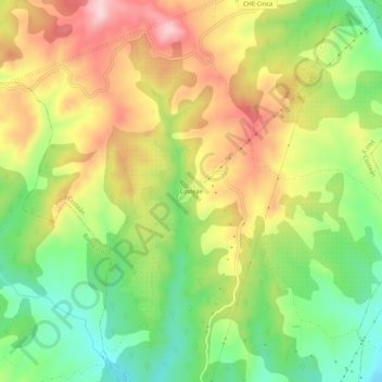Mappa topografica Costean, altitudine, rilievo