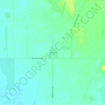 Mappa topografica Ramirez, altitudine, rilievo
