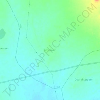 Mappa topografica Attivaram, altitudine, rilievo