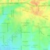 Mappa topografica Cloverdale, altitudine, rilievo