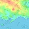 Mappa topografica Quibias, altitudine, rilievo