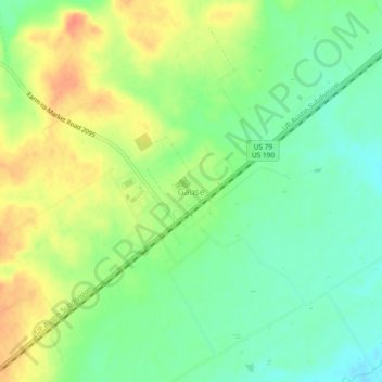 Mappa topografica Gause, altitudine, rilievo