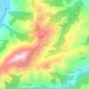 Mappa topografica Moutas, altitudine, rilievo