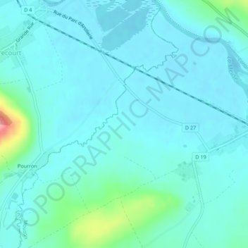 Mappa topografica Ville Masseuse, altitudine, rilievo