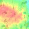 Mappa topografica Linton, altitudine, rilievo