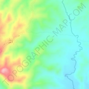 Mappa topografica Aguas Vivas, altitudine, rilievo
