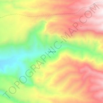 Mappa topografica Cahuisa, altitudine, rilievo