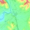 Mappa topografica Ponte alla Chiassa, altitudine, rilievo