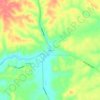 Mappa topografica Levee, altitudine, rilievo