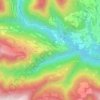 Mappa topografica Arina, altitudine, rilievo