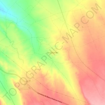 Mappa topografica Los Gallardos, altitudine, rilievo
