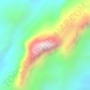 Mappa topografica Mount Saint Paul, altitudine, rilievo