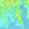Mappa topografica Le Quéric, altitudine, rilievo
