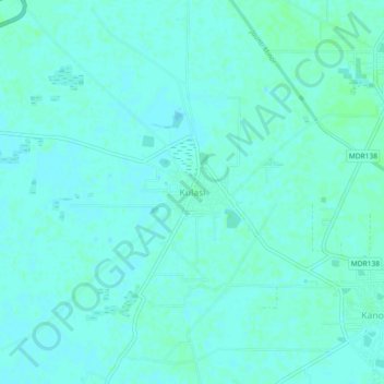 Mappa topografica Kulasi, altitudine, rilievo
