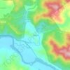 Mappa topografica Toconey, altitudine, rilievo