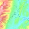 Mappa topografica Fishertown, altitudine, rilievo