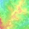 Mappa topografica Collina, altitudine, rilievo
