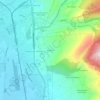 Mappa topografica Carpello, altitudine, rilievo