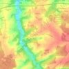 Mappa topografica Les Bergers, altitudine, rilievo