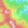 Mappa topografica Teruzzi, altitudine, rilievo