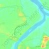 Mappa topografica Naguilian Sur, altitudine, rilievo