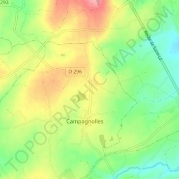 Mappa topografica L'Aunay, altitudine, rilievo