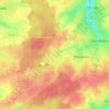 Mappa topografica La Charnould, altitudine, rilievo