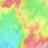 Mappa topografica La Villaine, altitudine, rilievo