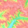 Mappa topografica Campagnac, altitudine, rilievo