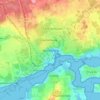 Mappa topografica Svendborg, altitudine, rilievo
