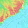 Mappa topografica Montefalcone, altitudine, rilievo