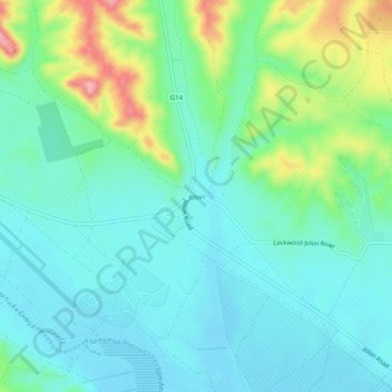 Mappa topografica Jolon, altitudine, rilievo
